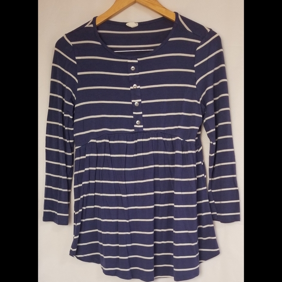 Pink Blush Tops - Pinkblush Navy and White Striped Top